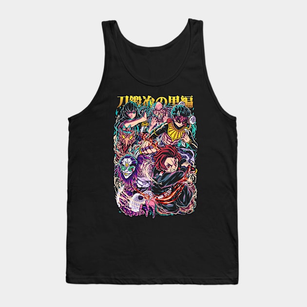 demon slayer Fanart Tank Top by Planet of Tees